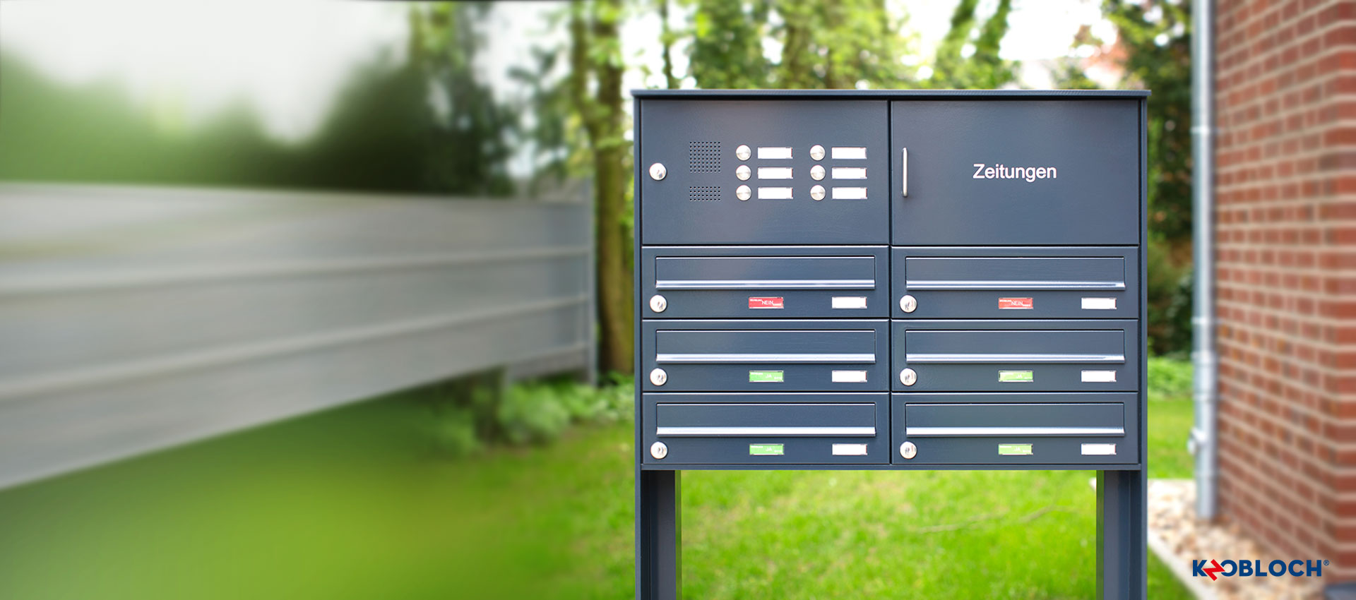 Briefkastenanlage - Briefkastenanlagenkonfigurator von KNOBLOCH